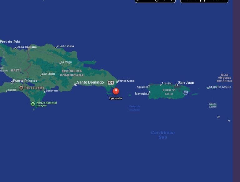INSTITUTO SISMOLÓGICO REGISTRÓ UN SISMO DE MAGNITUD 5.0 ​​EN LA REGIÓN ESTE DE LA REPÚBLICA DOMINICANA