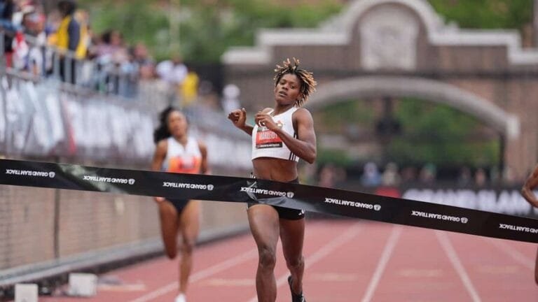 ¡¡LA NUESTRA VUELVE A GANAR!! (Marileidy Paulino repite nueva vez su superioridad en su segunda carrera de la Liga Diamante)