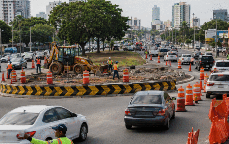 ¿Va por la Luperón? Estas son las rutas alternas por trabajos en la rotonda