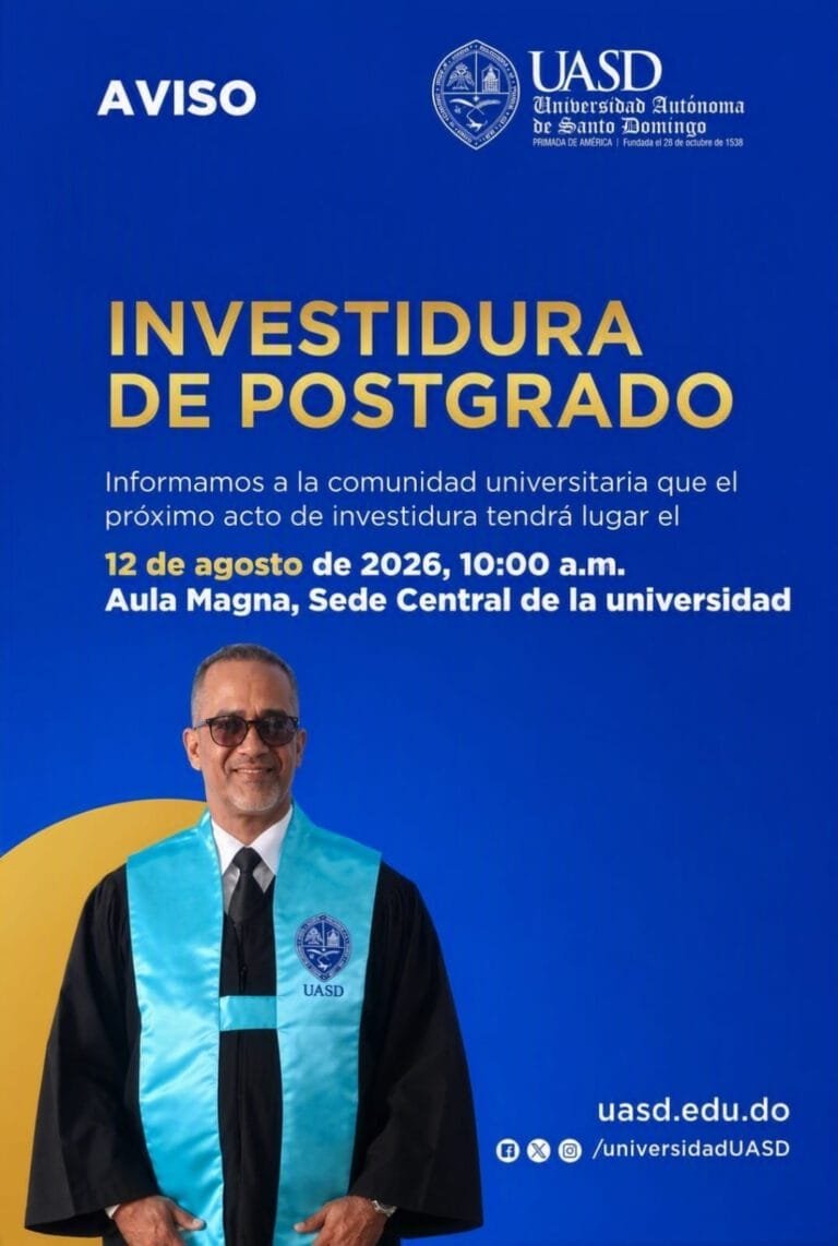 UASD se prepara para su primera investidura de postgrado de la gestión 2026-2030